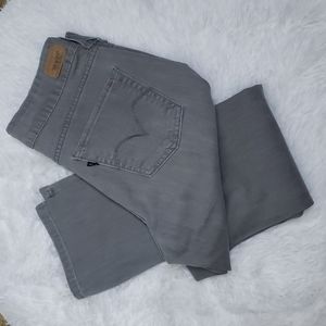 Levis Gray 526 Slender Straight Leg Jeans Size 8